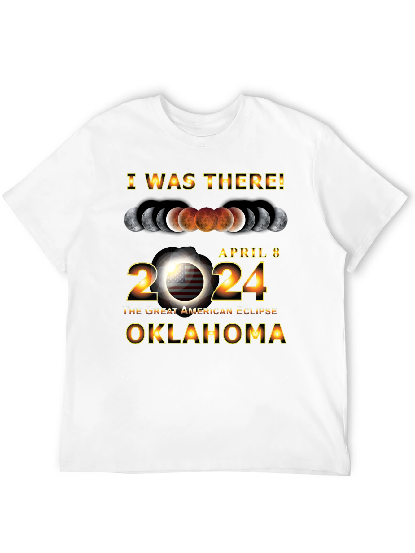 Oklahoma Eclipse April 8 2024 T-Shirt
