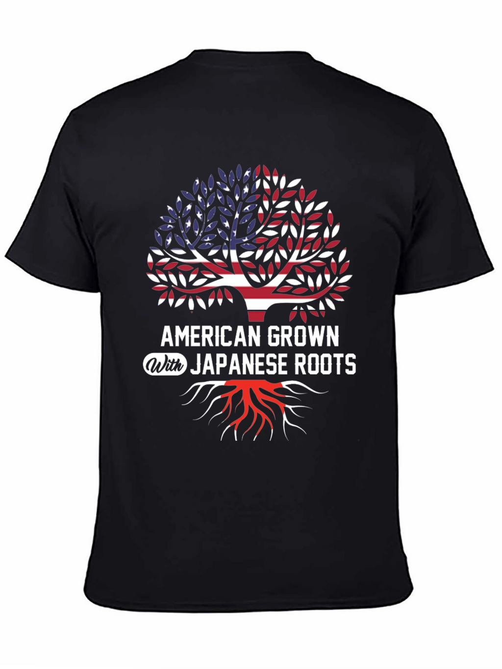 American Grown Japanese Roots Graphic T-Shirt