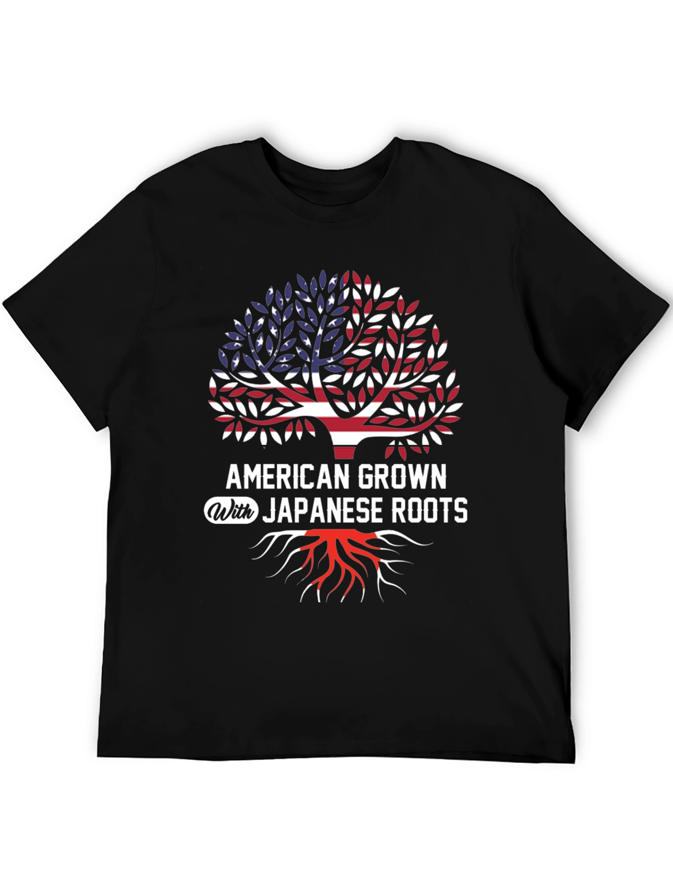American Grown Japanese Roots Graphic T-Shirt