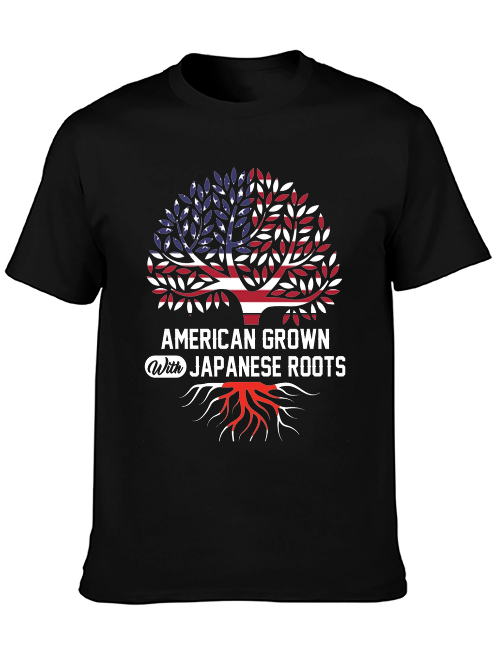 American Grown Japanese Roots Graphic T-Shirt