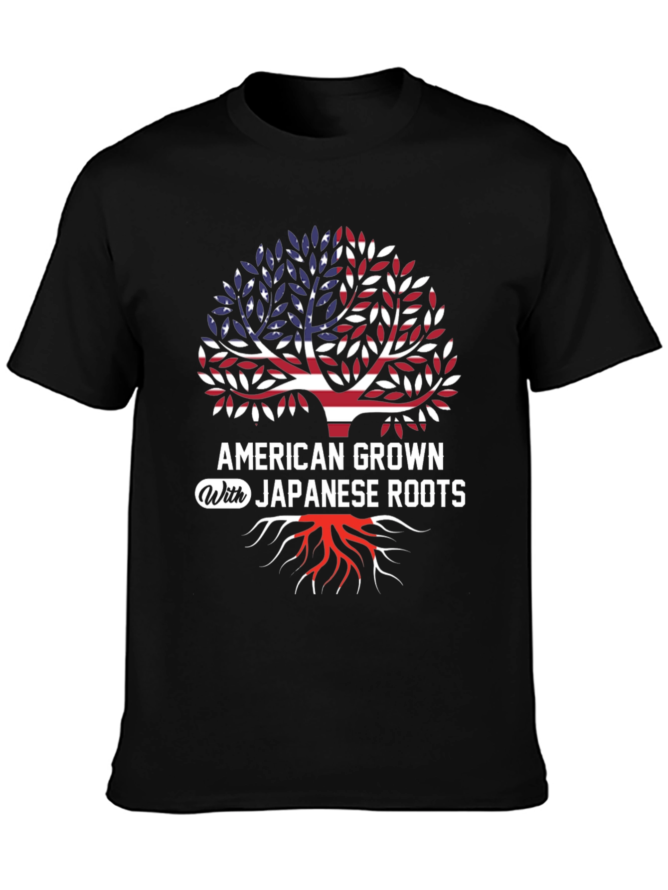 American Grown Japanese Roots Graphic T-Shirt