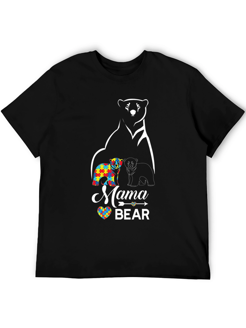 Mama Bear Autism Awareness T-Shirt