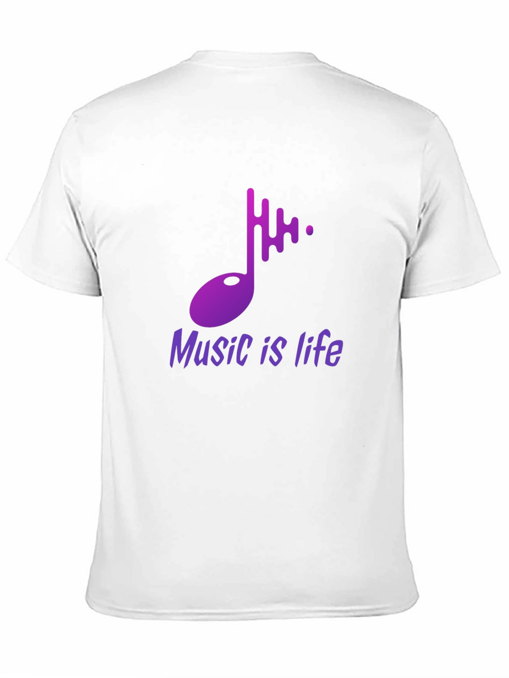Music is Life Graphic Tee - Stylish Black T-Shirt