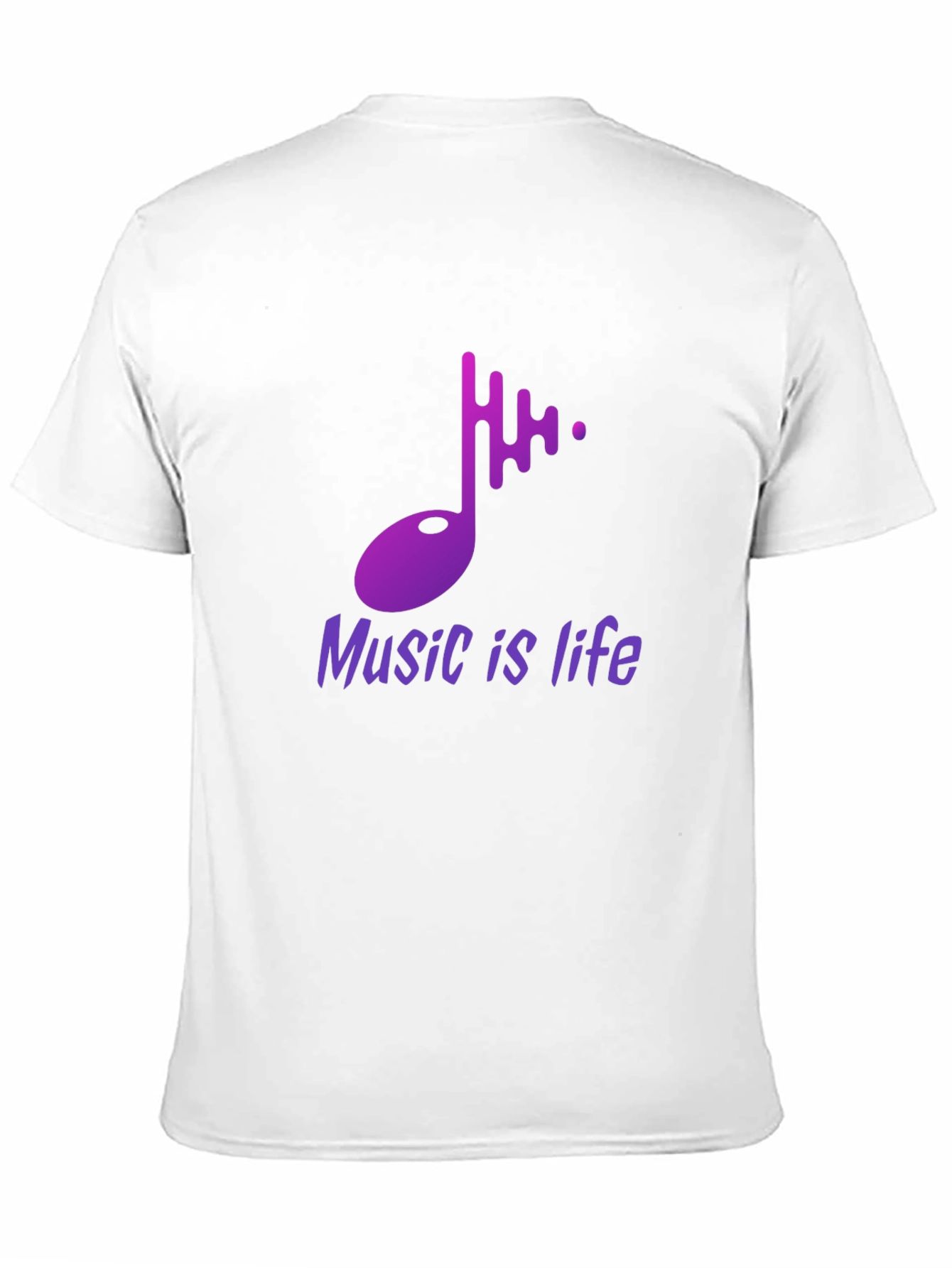 Music is Life Graphic Tee - Stylish Black T-Shirt