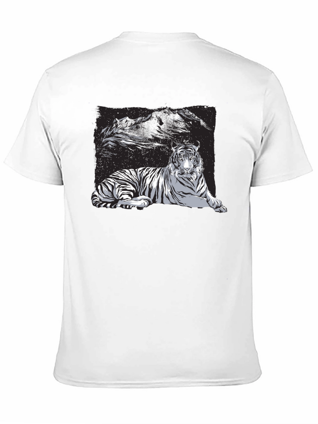 Tiger Graphic Tee - Black Short Sleeve Shirt