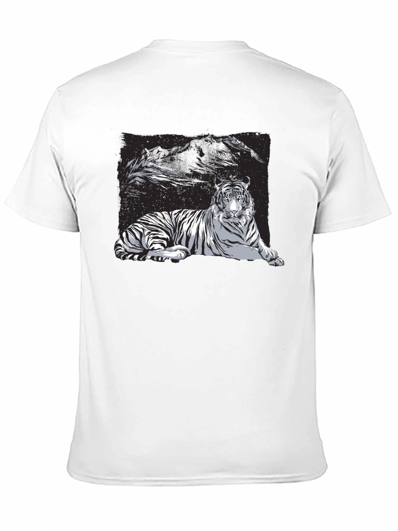 Tiger Graphic Tee - Black Short Sleeve Shirt