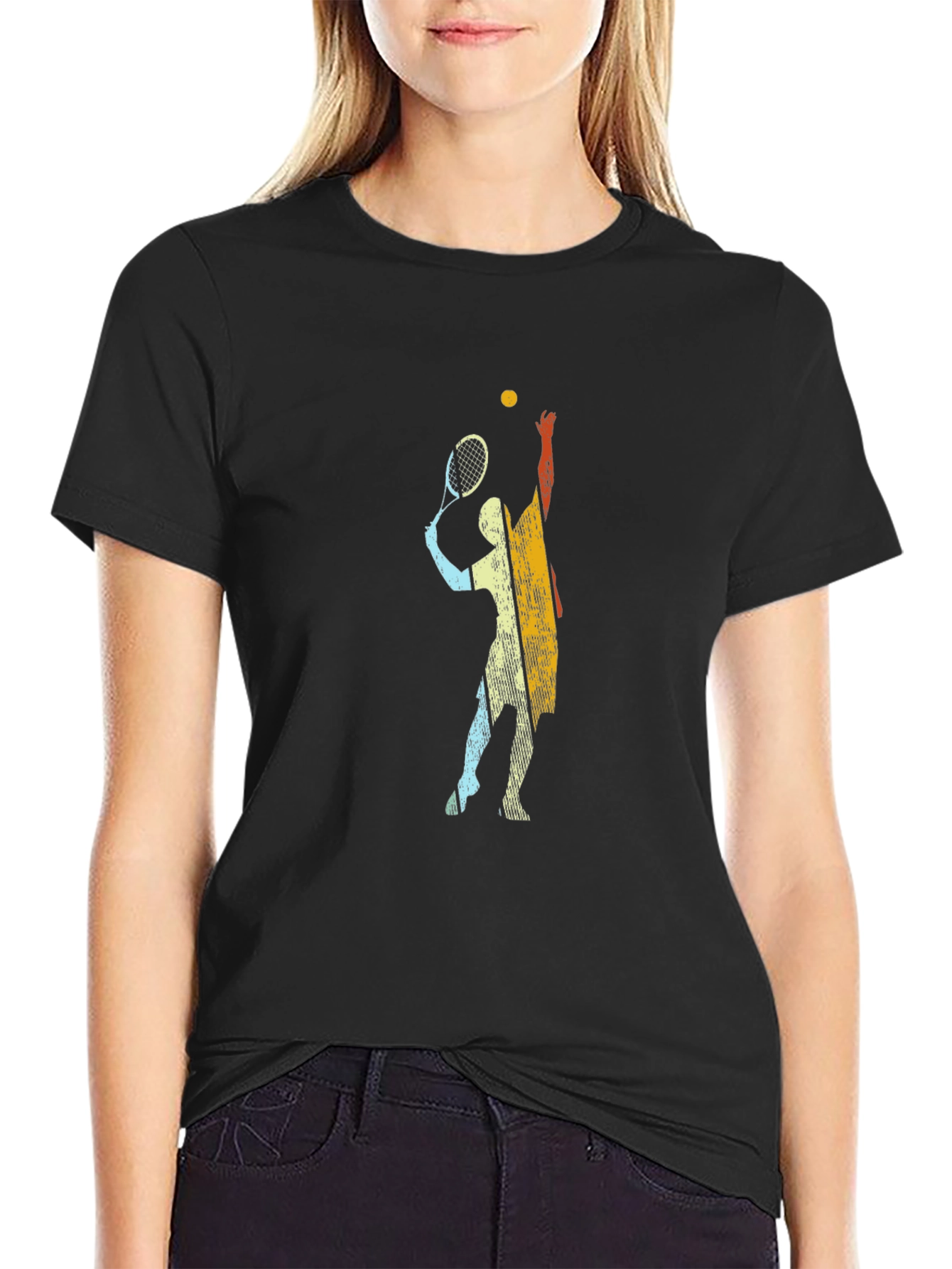 Tennis Player Graphic Tee - Serve Up Style