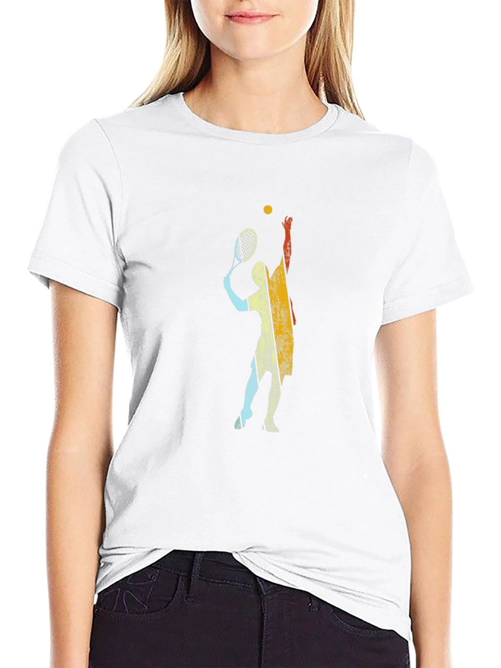 Tennis Player Graphic Tee - Serve Up Style