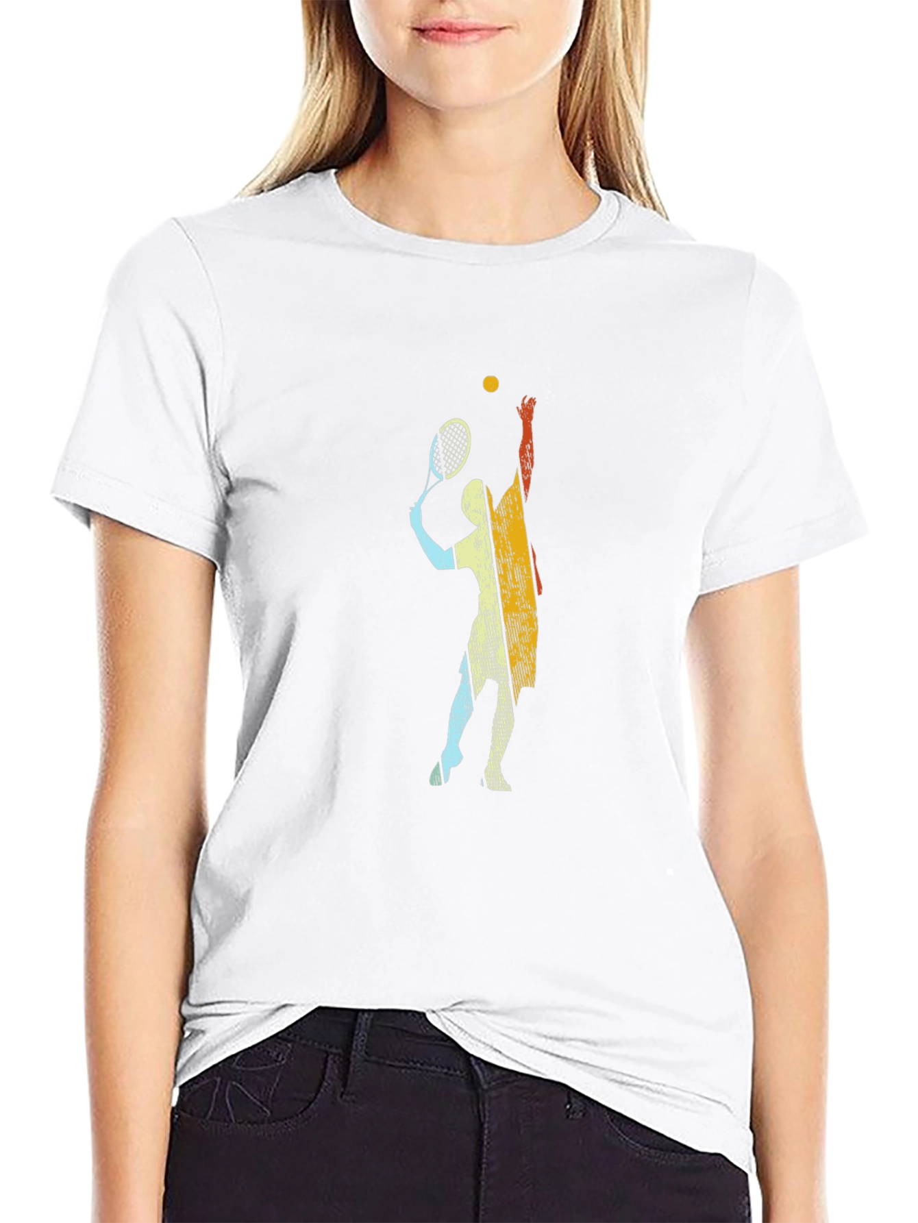 Tennis Player Graphic Tee - Serve Up Style