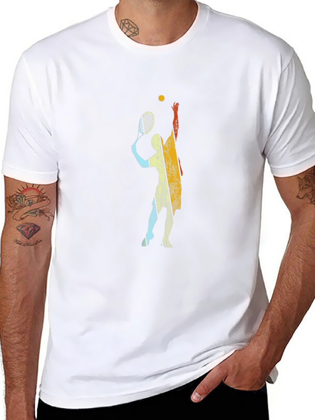 Tennis Player Graphic Tee - Serve Up Style