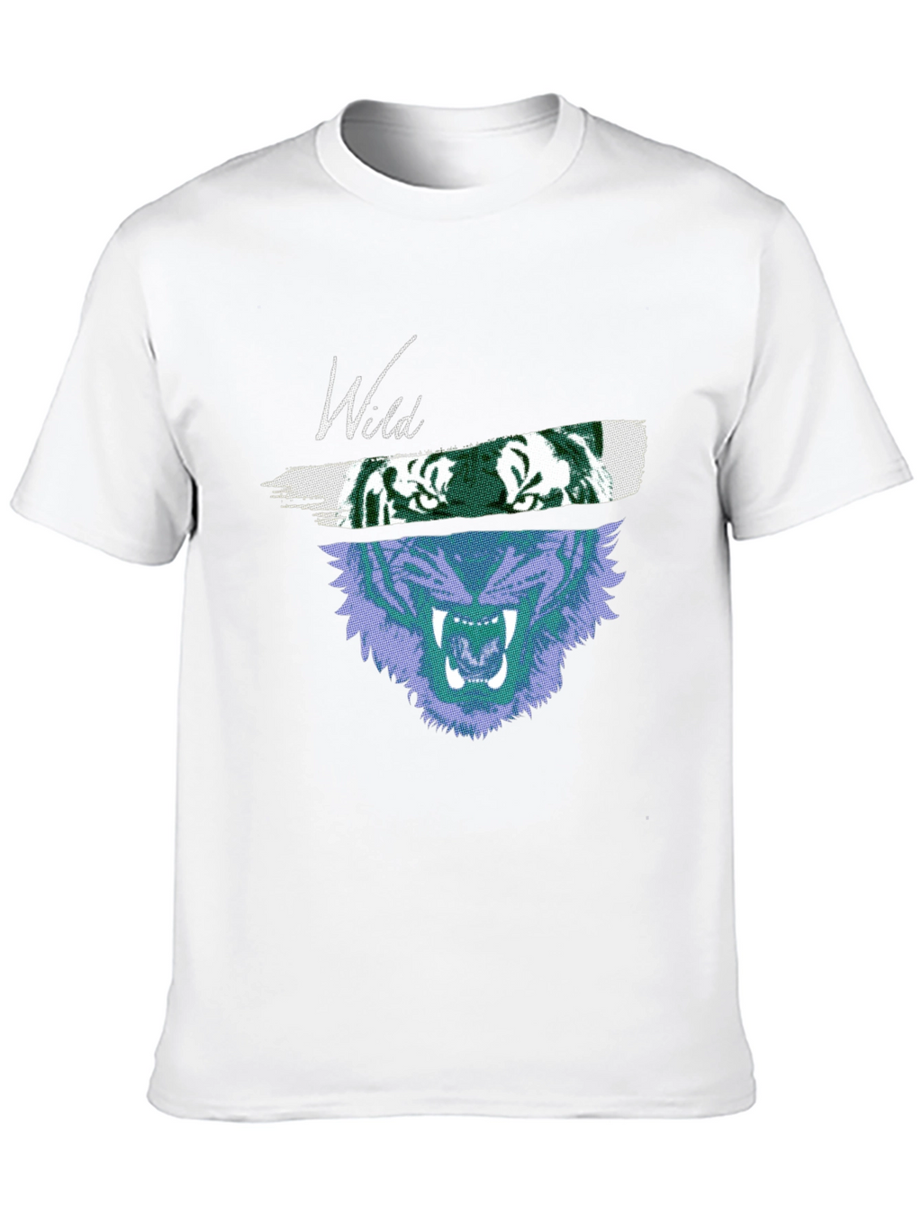 Wild Tiger Graphic T-Shirt - Black