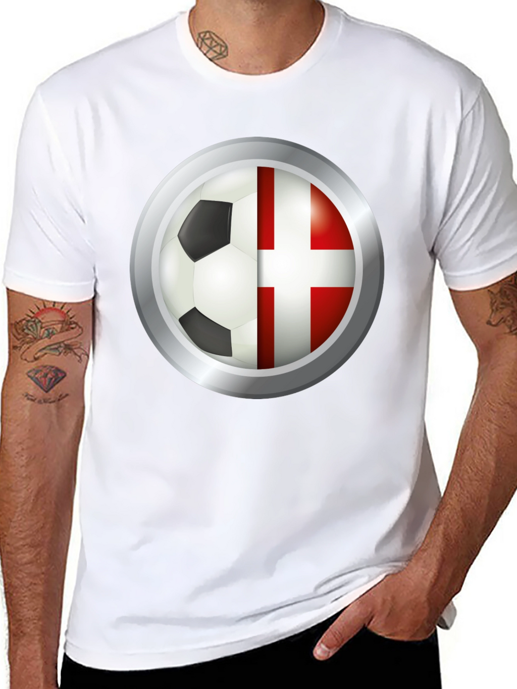 Denmark Soccer Flag T-Shirt