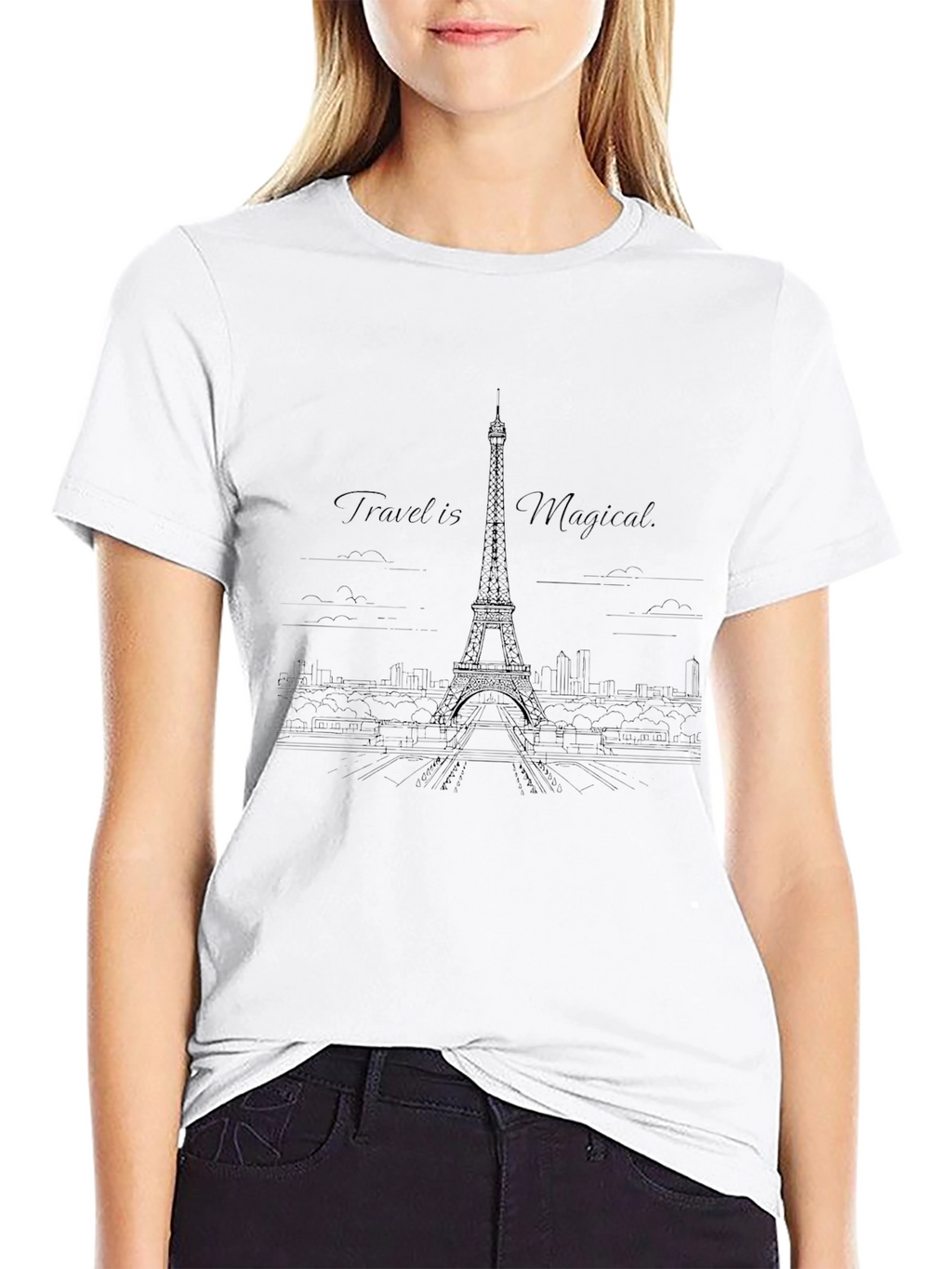 Paris Travel Tee - Magical Eiffel Tower Design