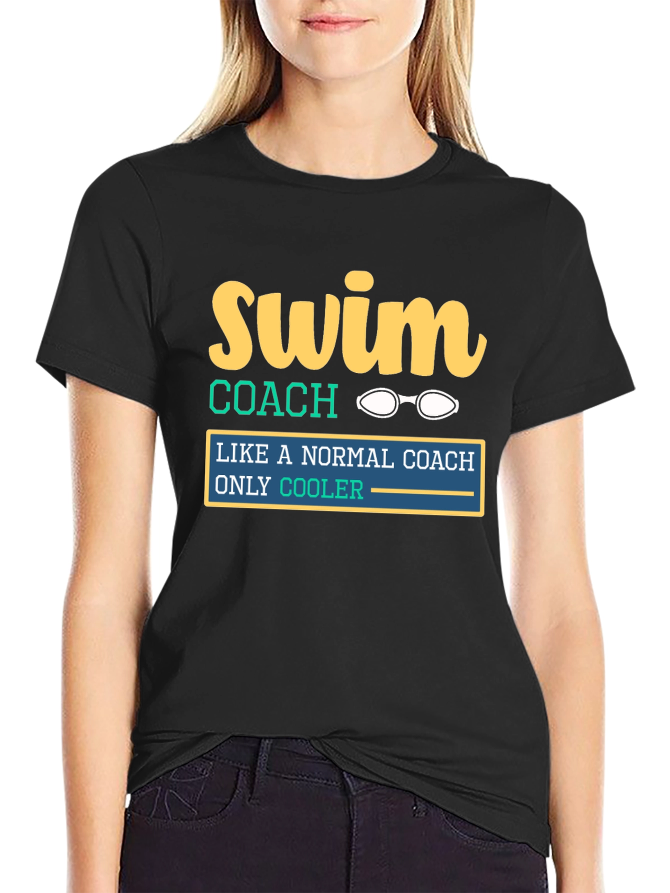 Swim Coach Tee: Like a Normal Coach Only Cooler!