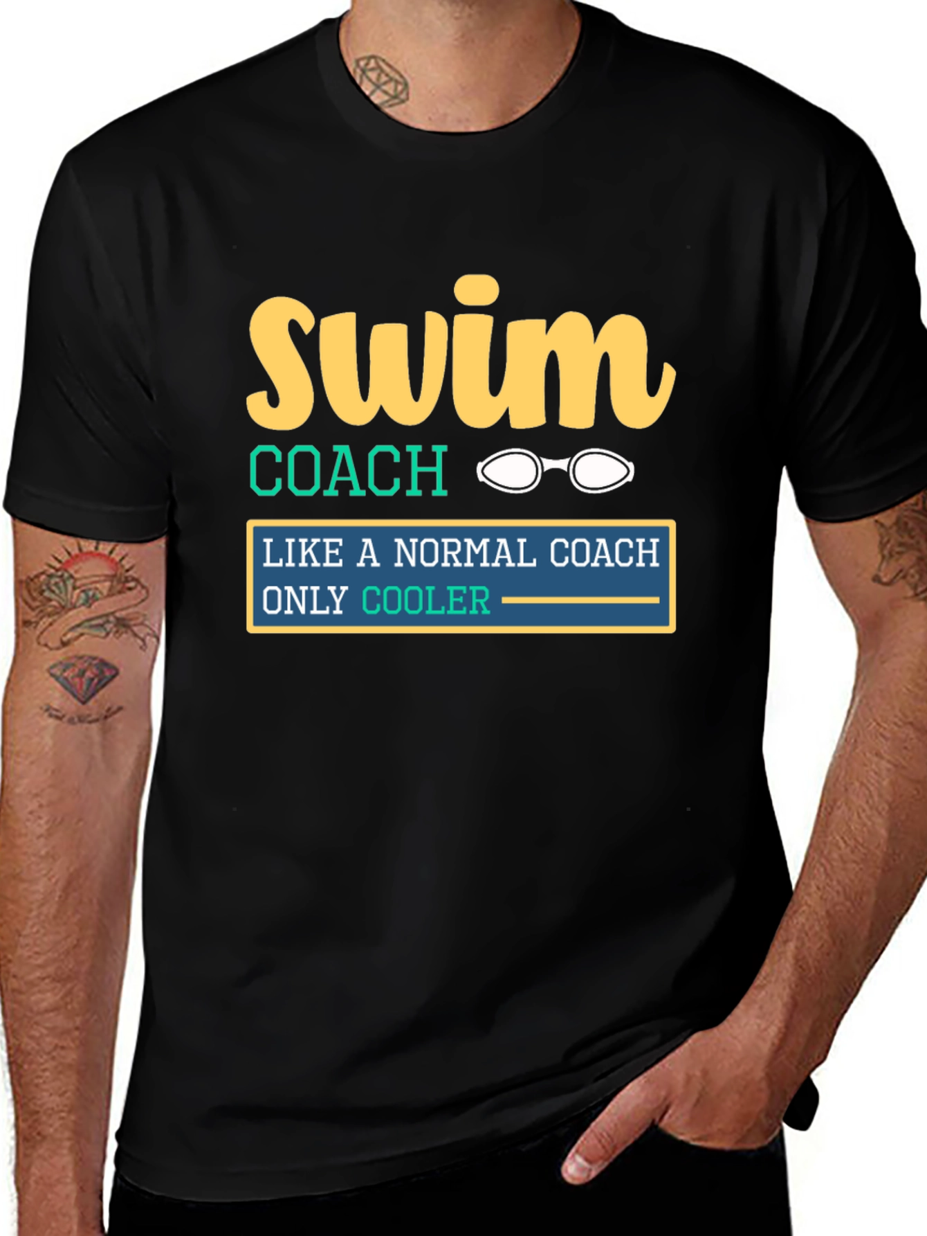 Swim Coach Tee: Like a Normal Coach Only Cooler!