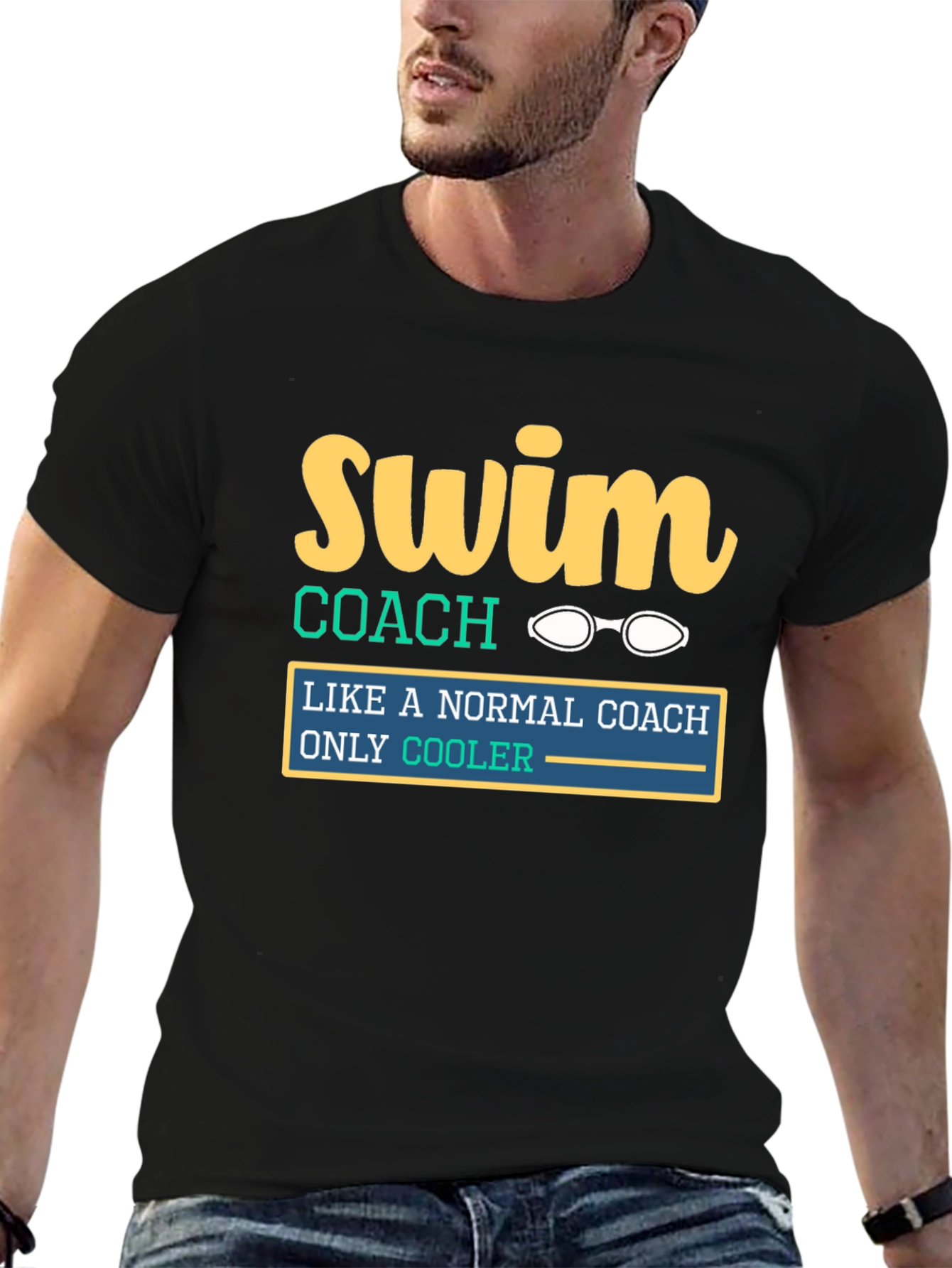 Swim Coach Tee: Like a Normal Coach Only Cooler!