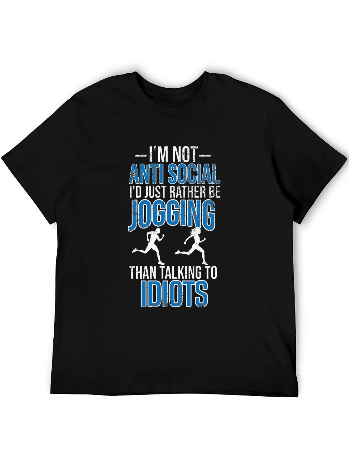 Funny Jogging T-Shirt: Anti-Social Jogger Tee