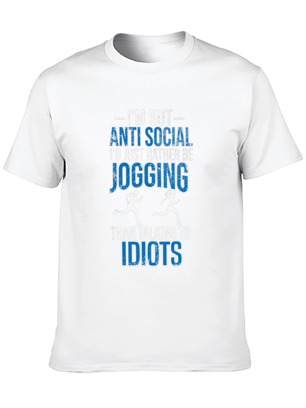 Funny Jogging T-Shirt: Anti-Social Jogger Tee