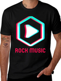 Rock Music Graphic Tee - Modern Style