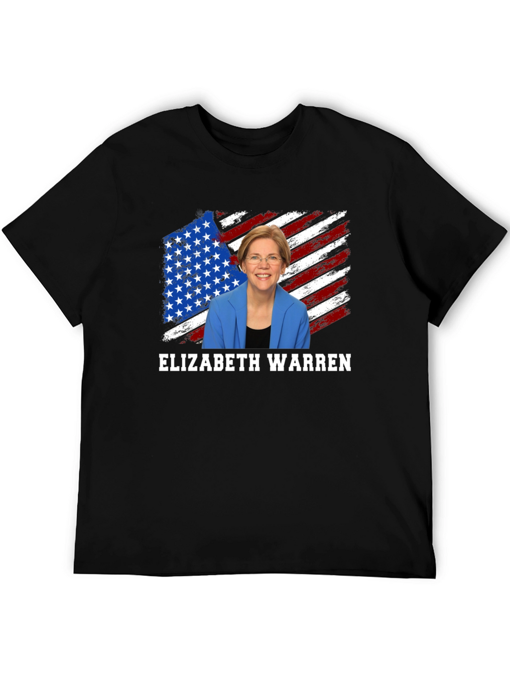Elizabeth Warren American Flag Graphic Tee