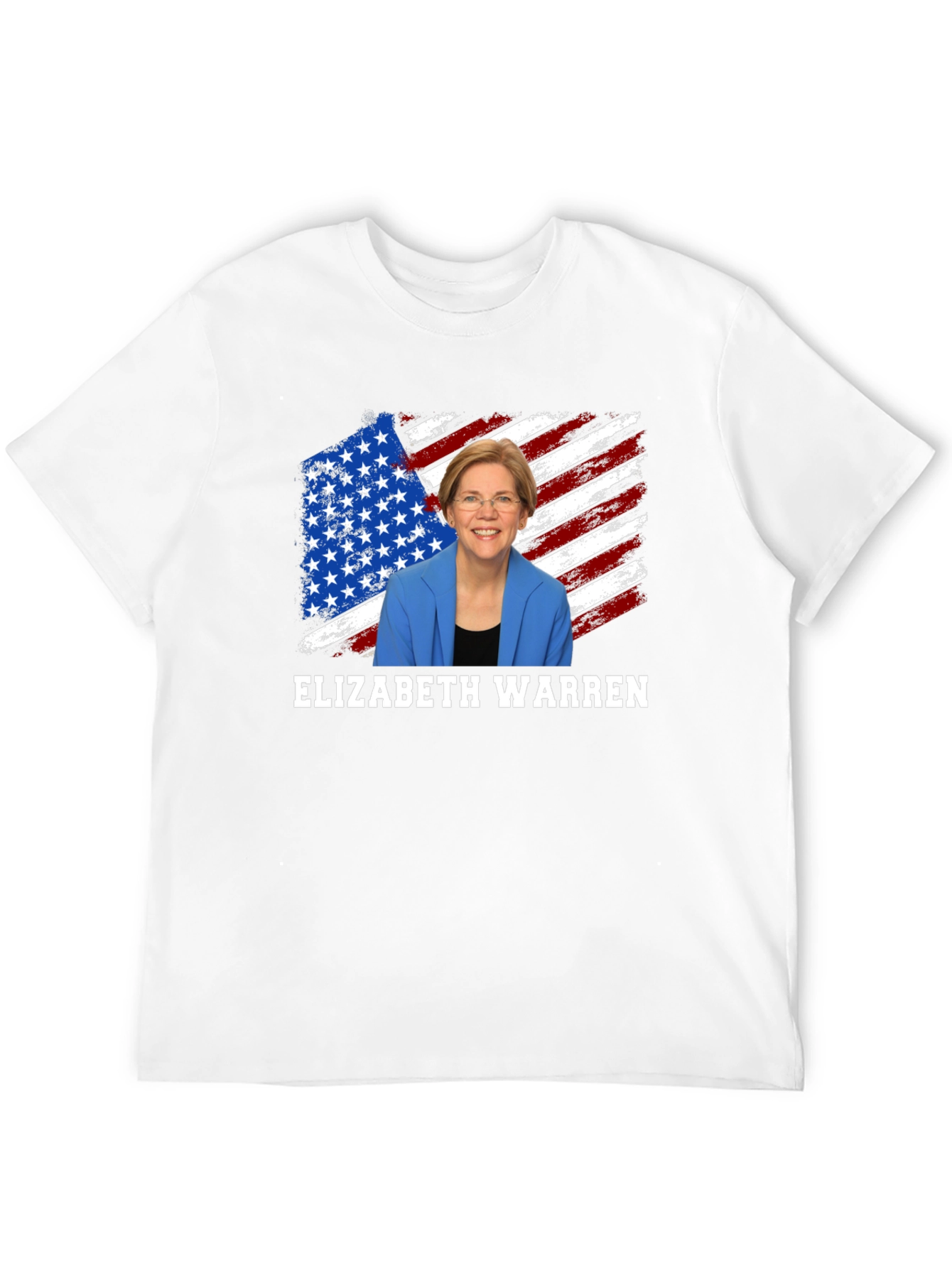 Elizabeth Warren American Flag Graphic Tee
