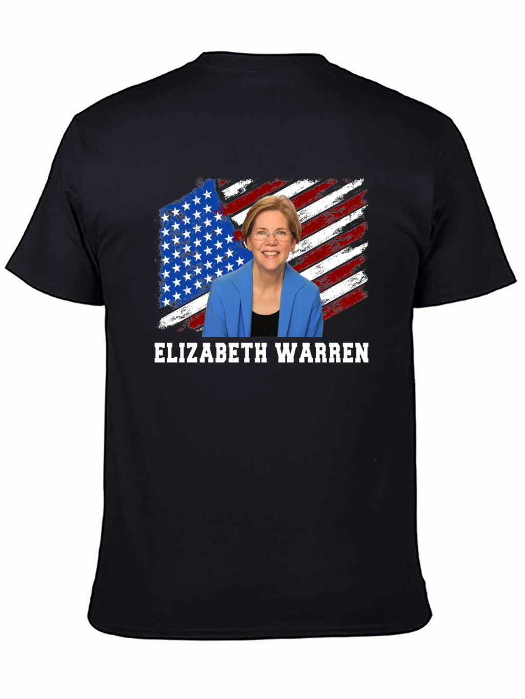 Elizabeth Warren American Flag Graphic Tee