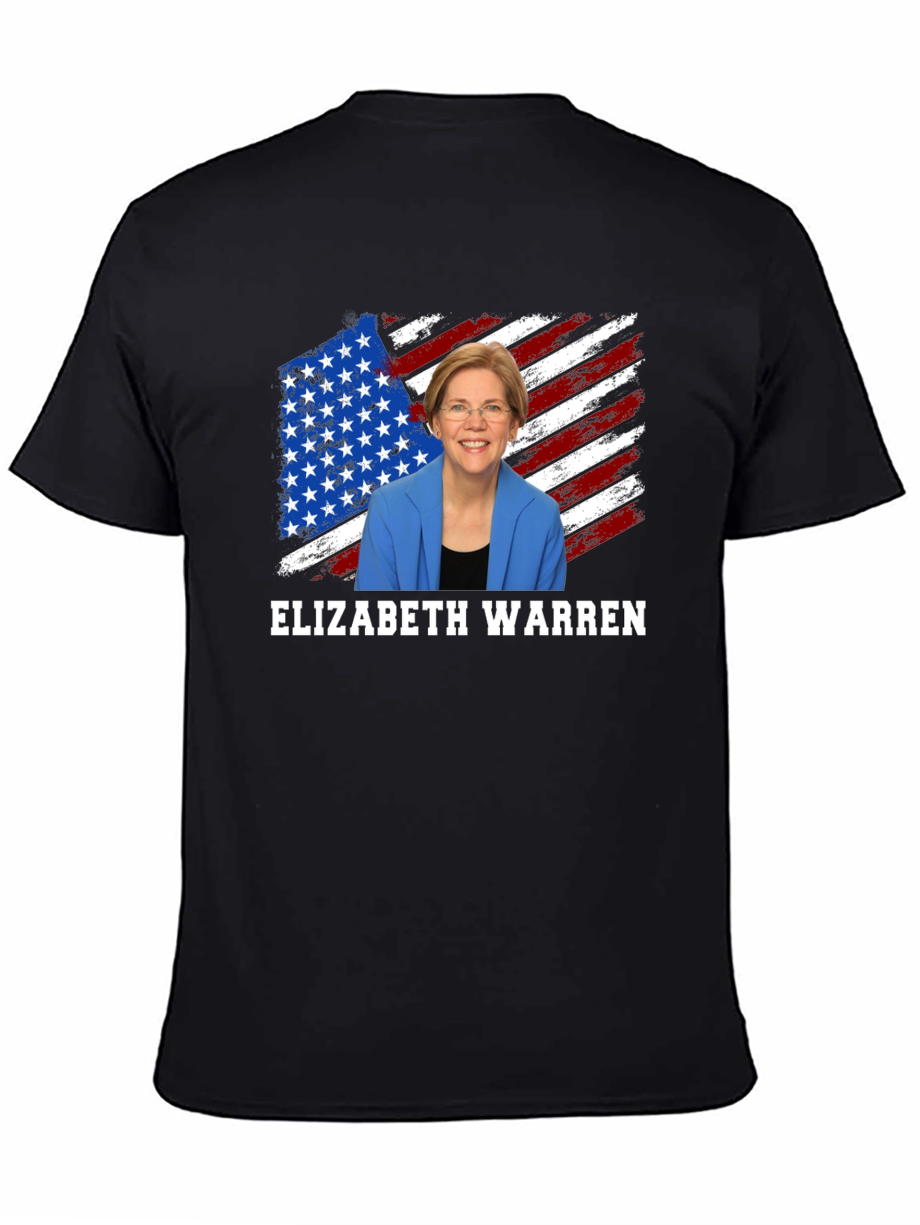 Elizabeth Warren American Flag Graphic Tee