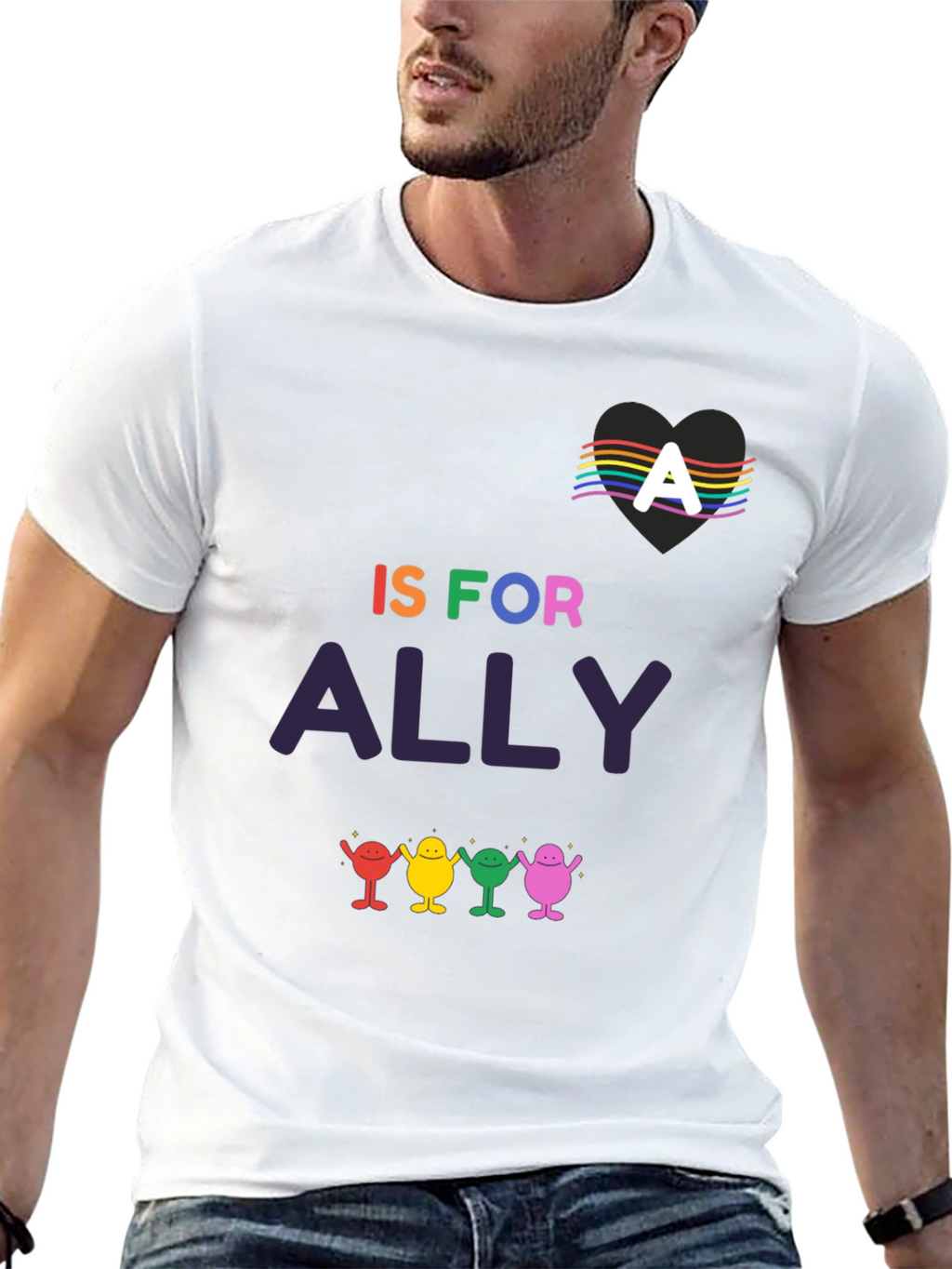 Ally Pride T-Shirt - LGBTQ+ Supporter Tee