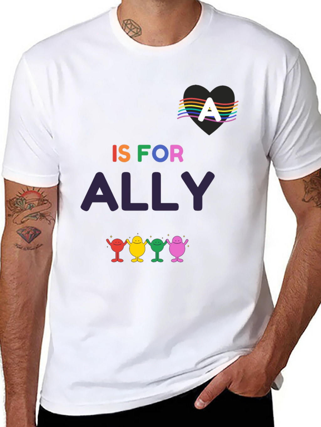 Ally Pride T-Shirt - LGBTQ+ Supporter Tee