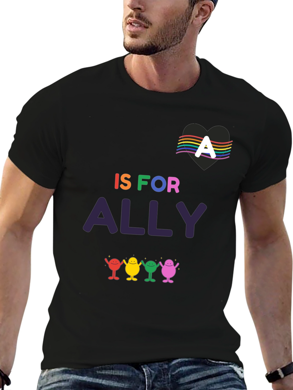 Ally Pride T-Shirt - LGBTQ+ Supporter Tee