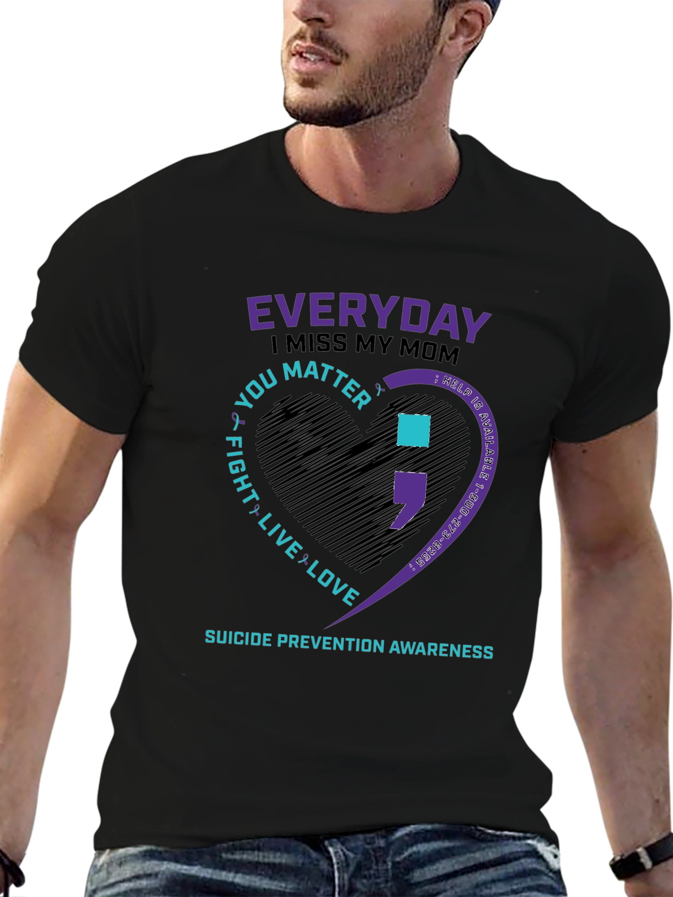 Everyday I Miss My Mom Suicide Prevention Awareness T-Shirt