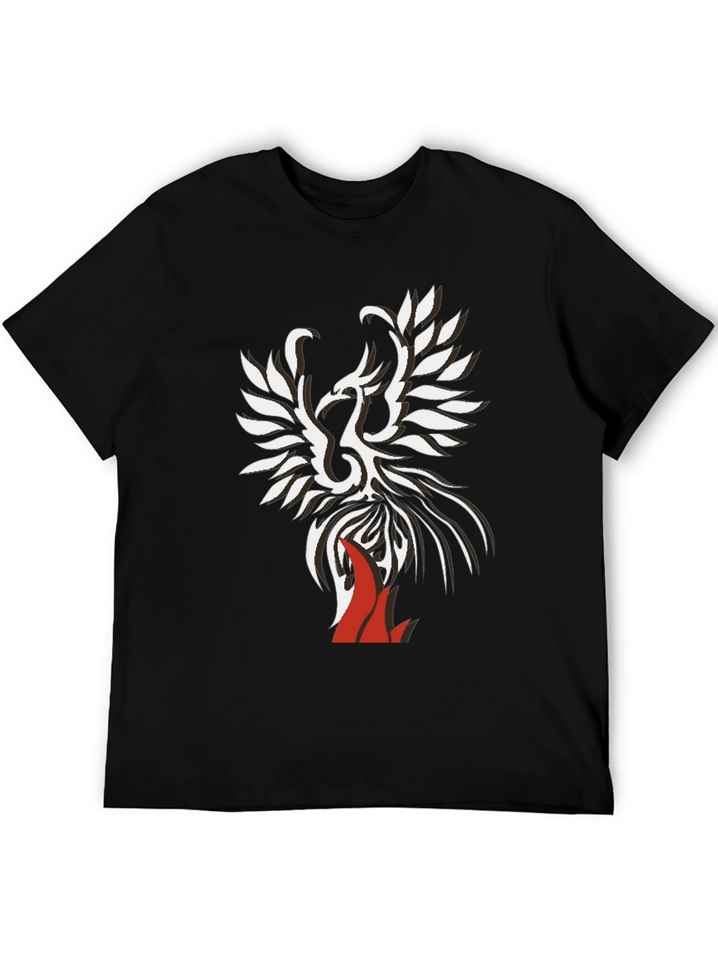 Phoenix Graphic Print Tee - Black