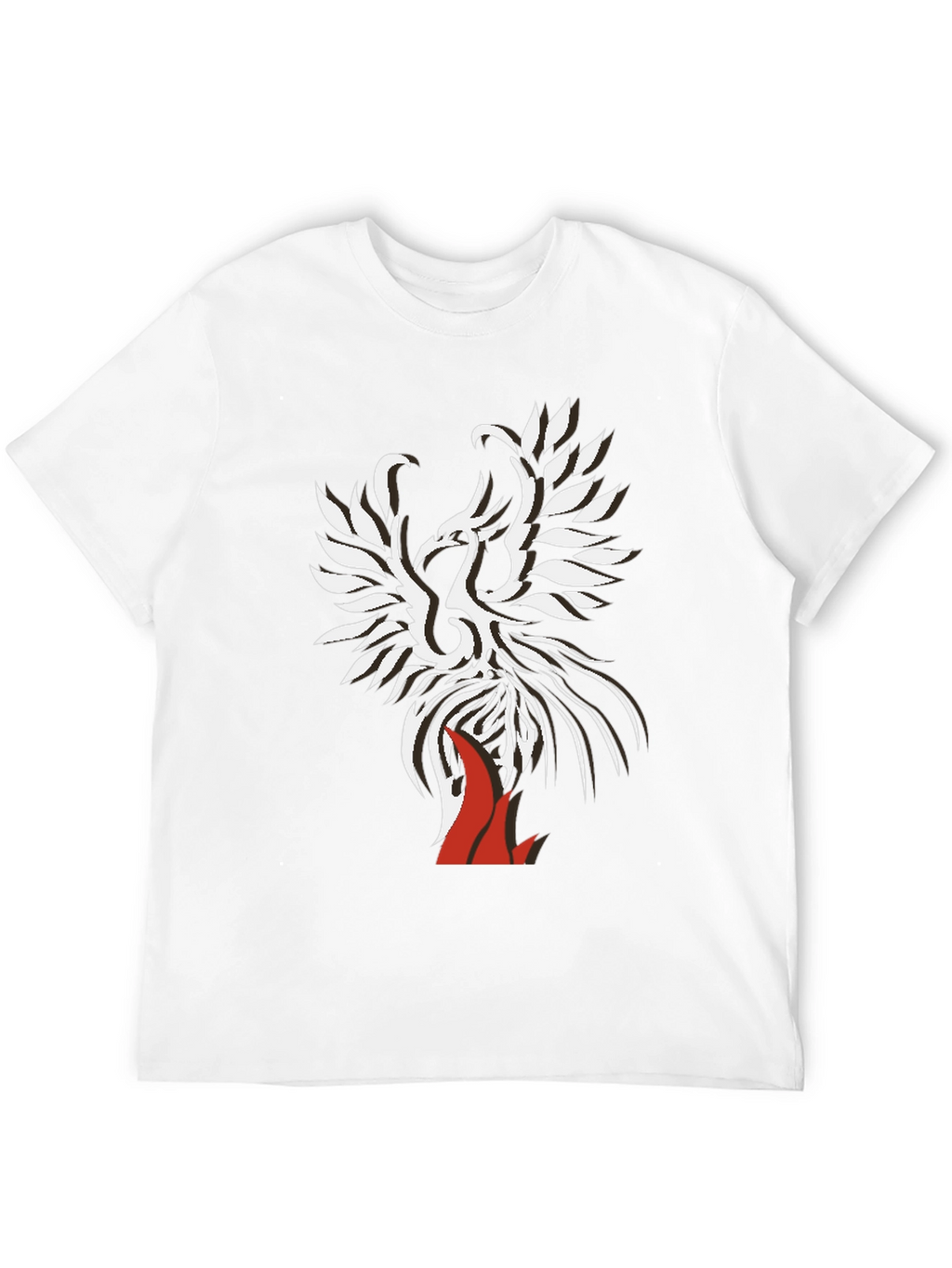 Phoenix Graphic Print Tee - Black