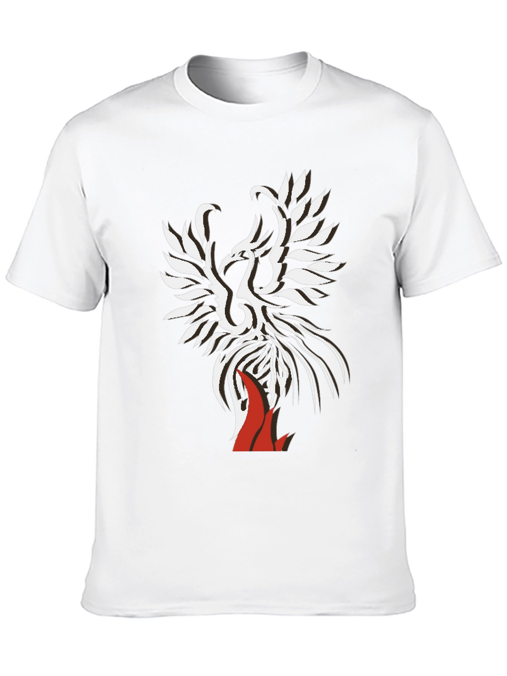 Phoenix Graphic Print Tee - Black
