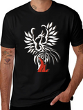 Phoenix Graphic Print Tee - Black