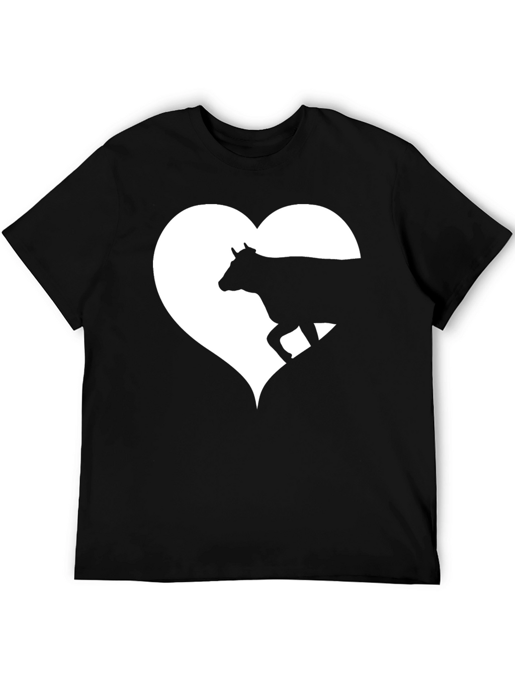 Cow Heart Graphic Tee - Mens Black T-Shirt