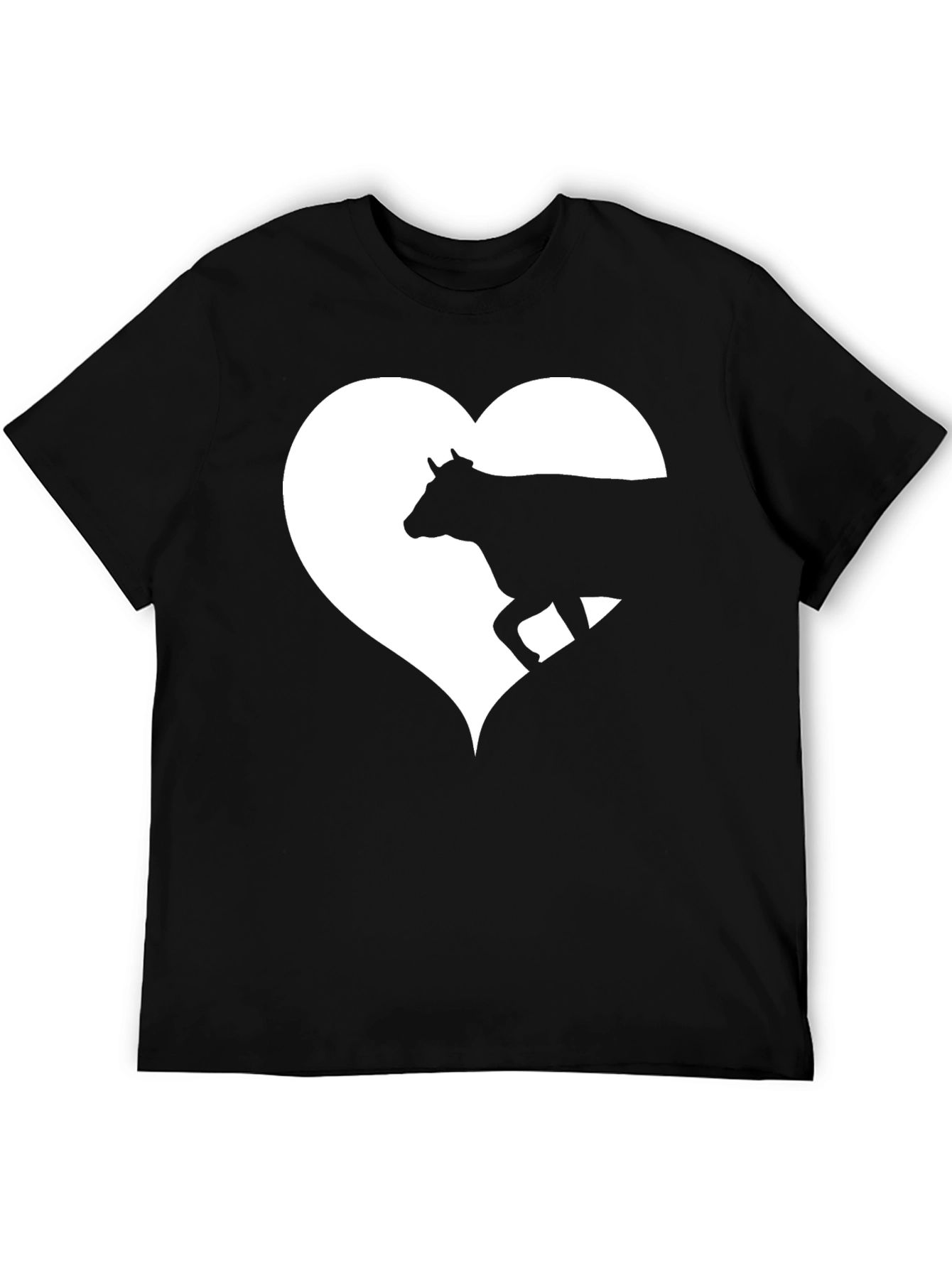 Cow Heart Graphic Tee - Mens Black T-Shirt