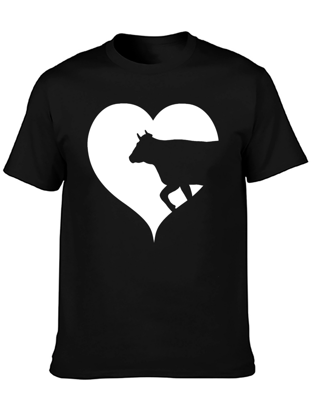 Cow Heart Graphic Tee - Mens Black T-Shirt