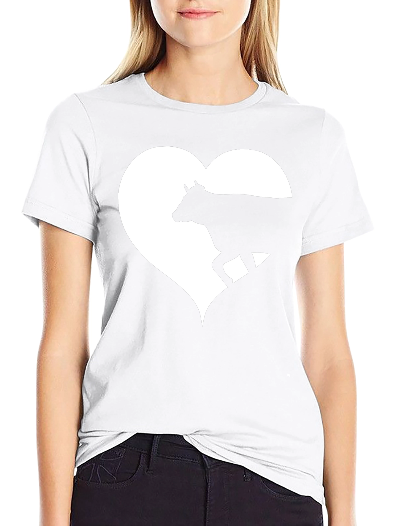 Cow Heart Graphic Tee - Mens Black T-Shirt