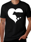 Cow Heart Graphic Tee - Mens Black T-Shirt