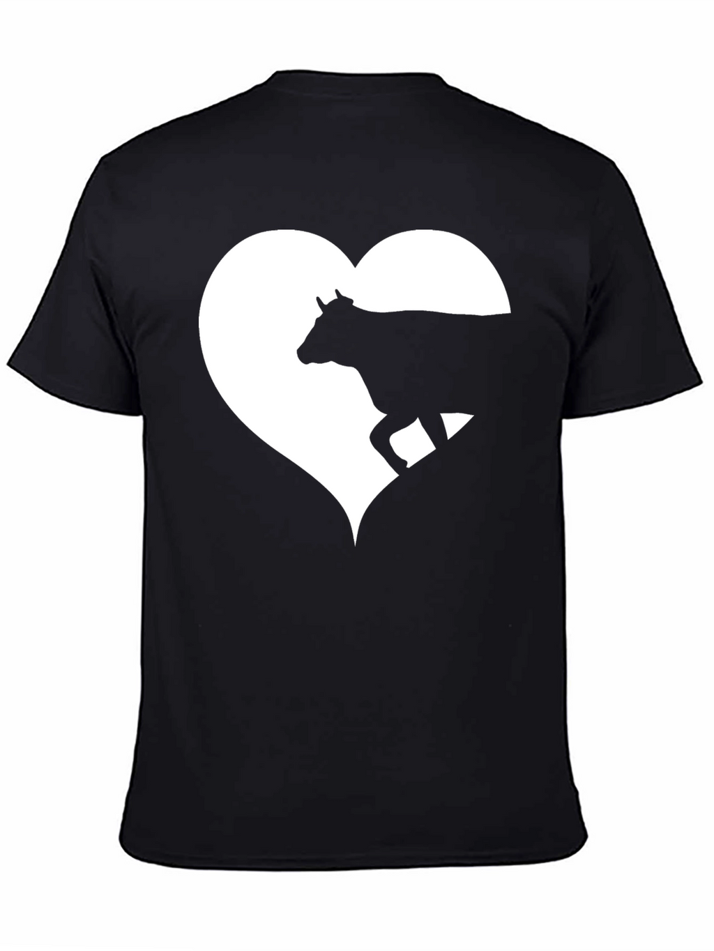 Cow Heart Graphic Tee - Mens Black T-Shirt