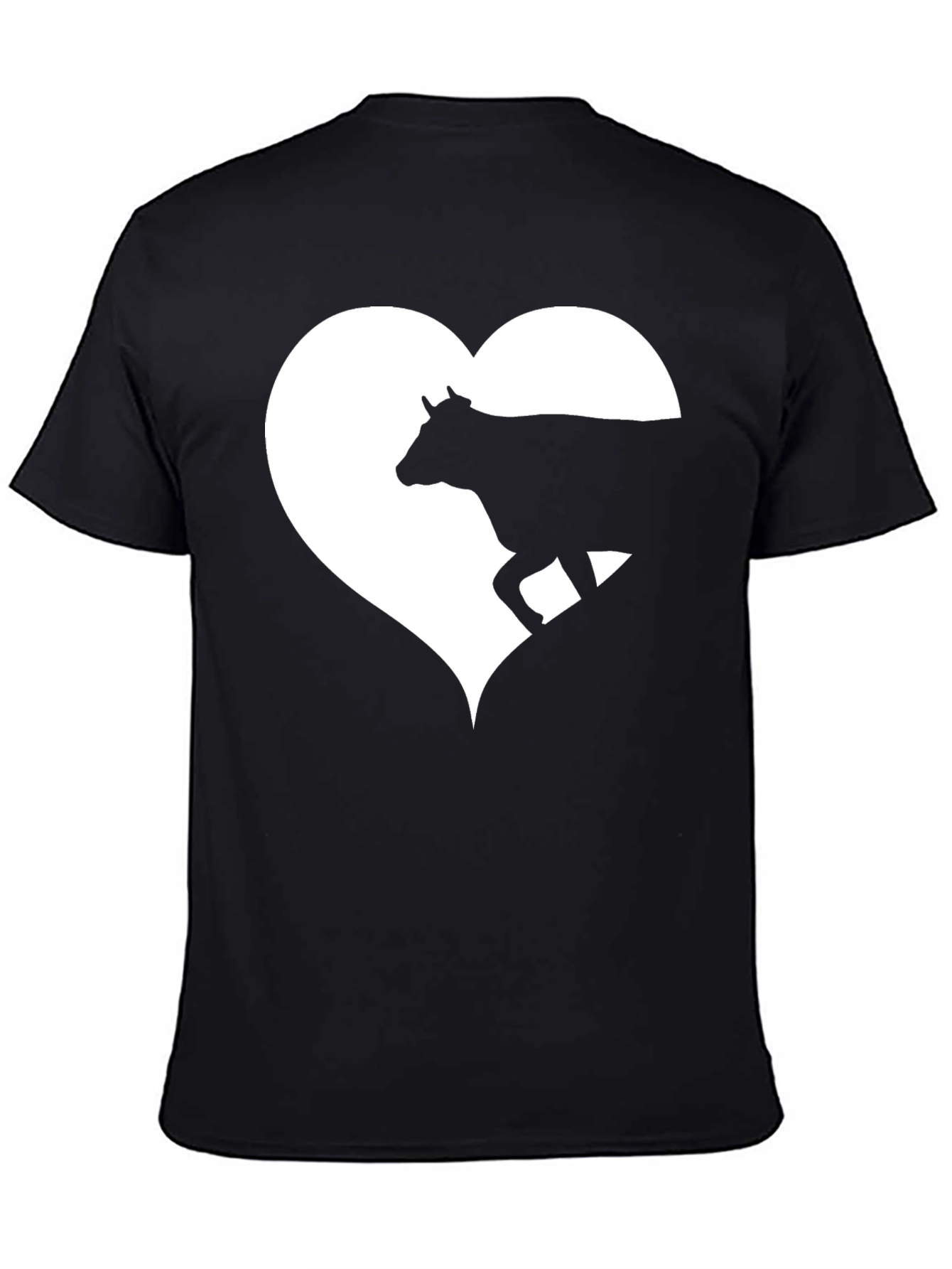 Cow Heart Graphic Tee - Mens Black T-Shirt