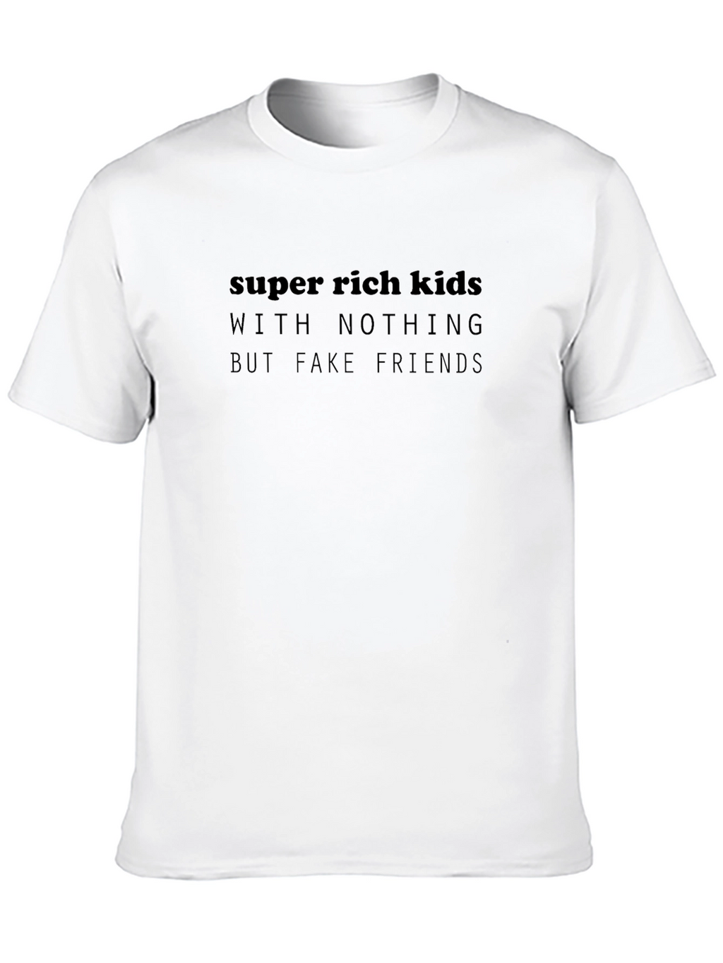 Super Rich Kids Graphic T-Shirt - Black