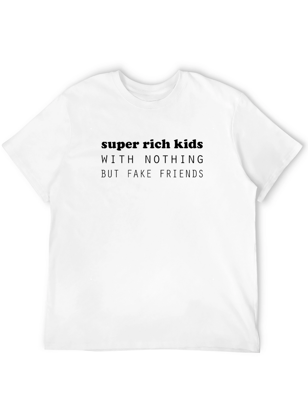Super Rich Kids Graphic T-Shirt - Black