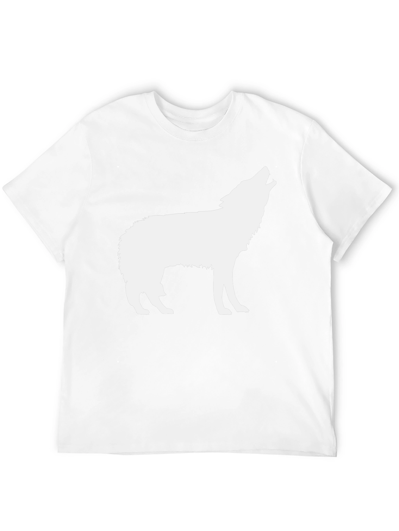 Black Wolf Silhouette Graphic T-Shirt