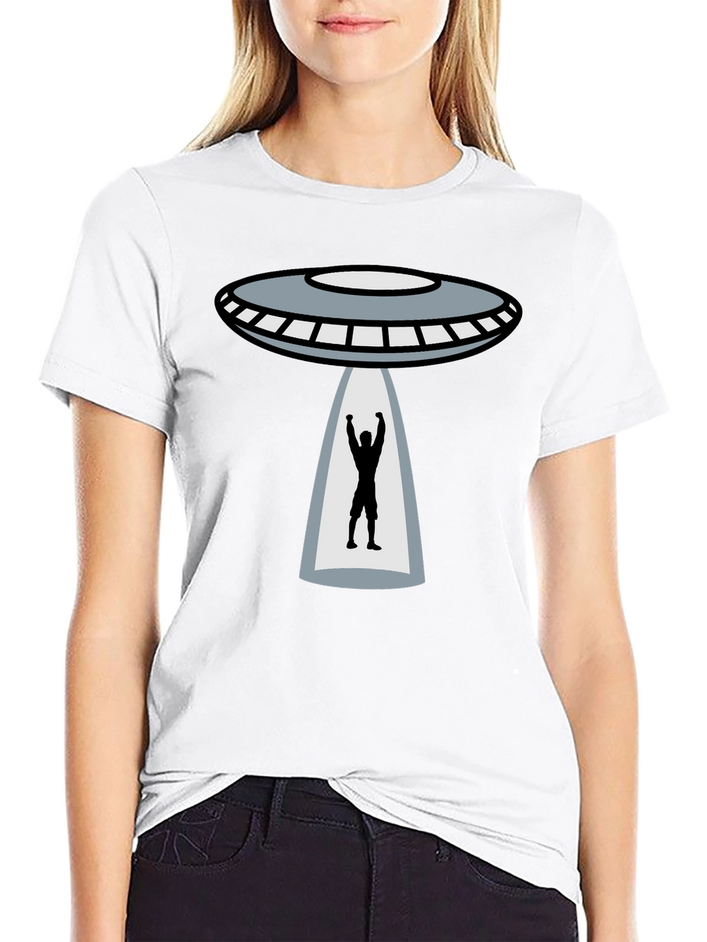 UFO Abduction Graphic T-Shirt