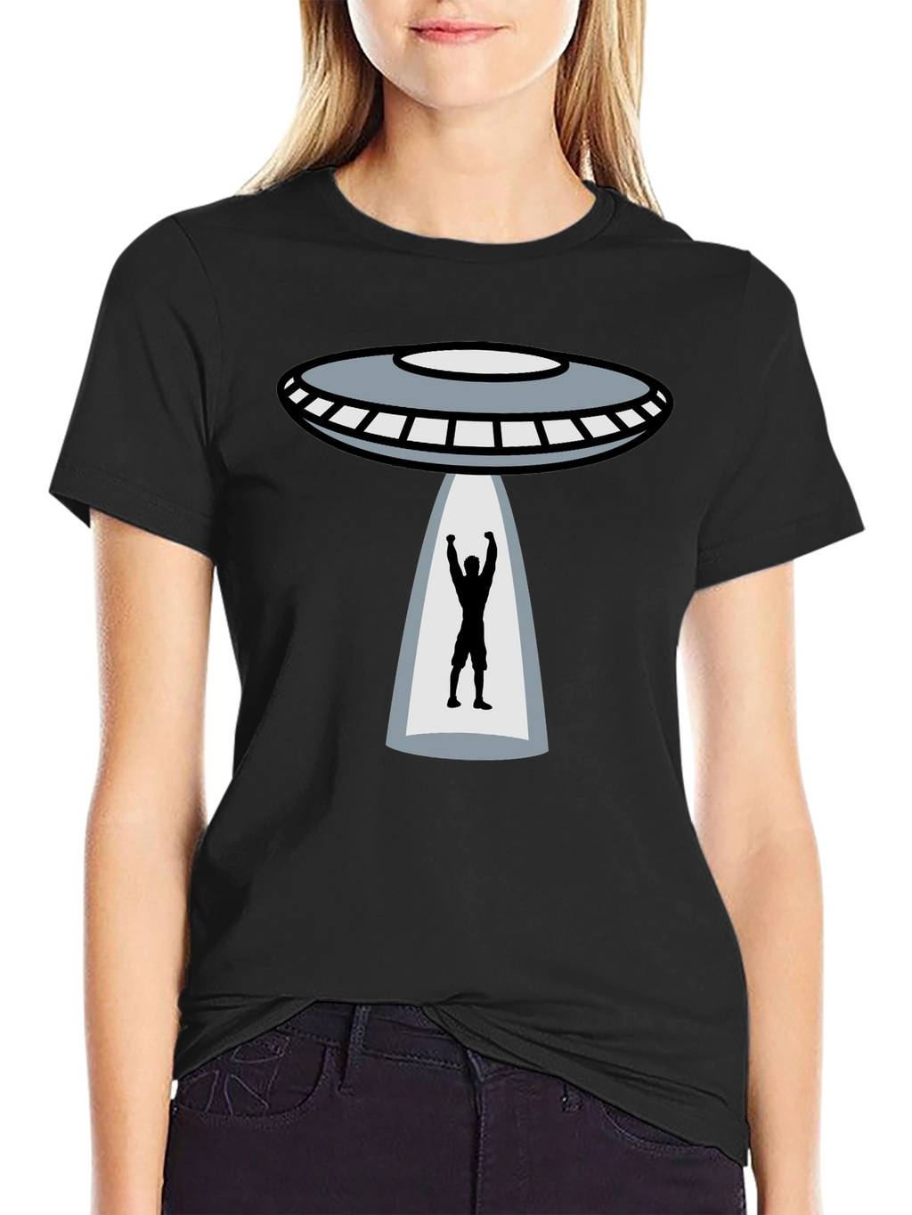 UFO Abduction Graphic T-Shirt