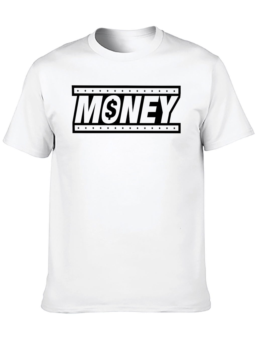 Money Graphic Print Mens Black T-Shirt