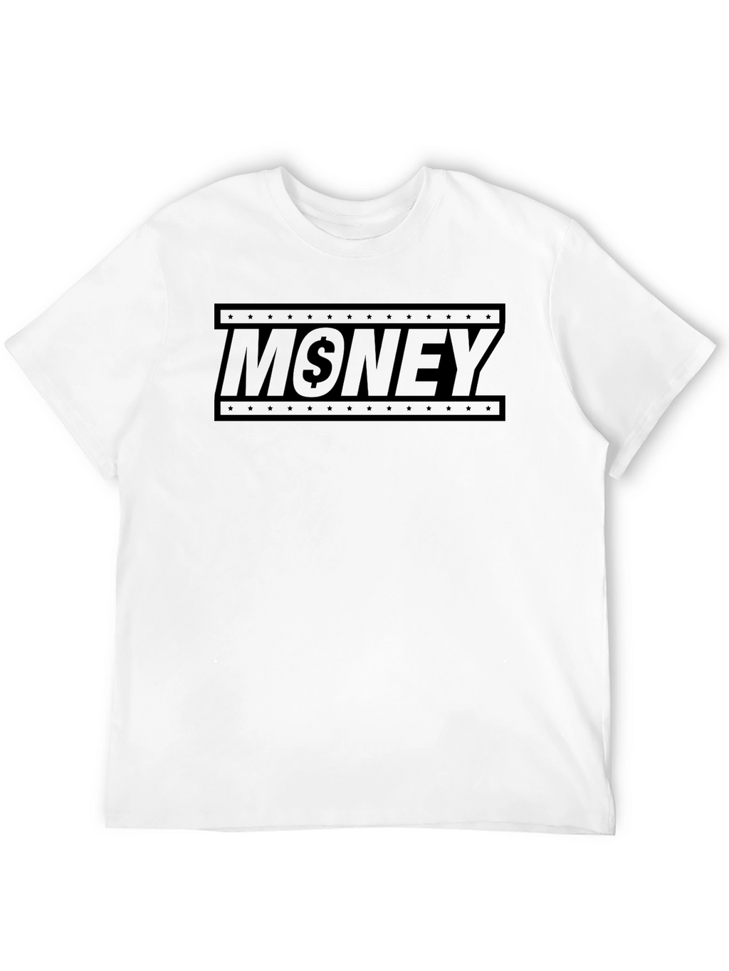Money Graphic Print Mens Black T-Shirt