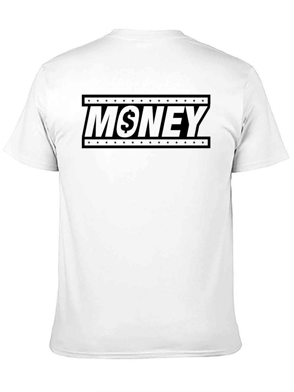 Money Graphic Print Mens Black T-Shirt
